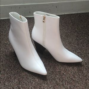 White booties